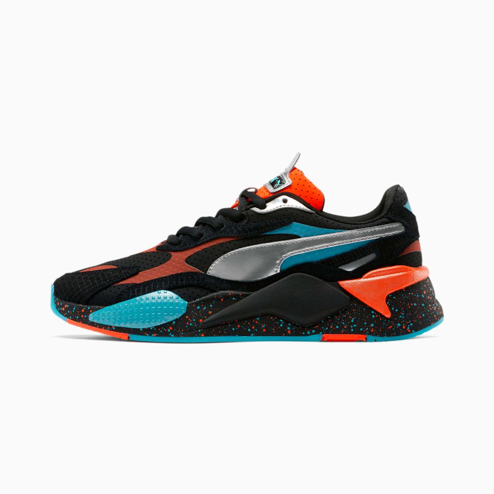Puma RS-X³ 5E Férfi Sportcipő - Fekete/Titán/Piros ( Hungary - QWSJU8502 )